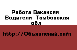 Работа Вакансии - Водители. Тамбовская обл.